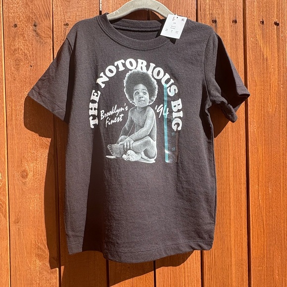 NWT The Notorious B.I.G. Kids Black T-Shirt (5T) - Picture 1 of 5
